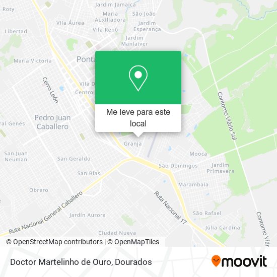 Doctor Martelinho de Ouro mapa