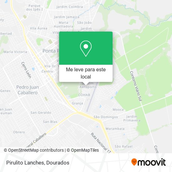 Pirulito Lanches mapa