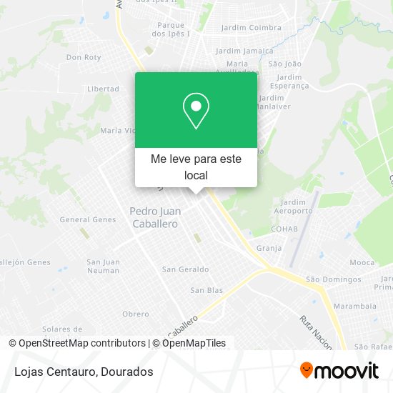 Lojas Centauro mapa