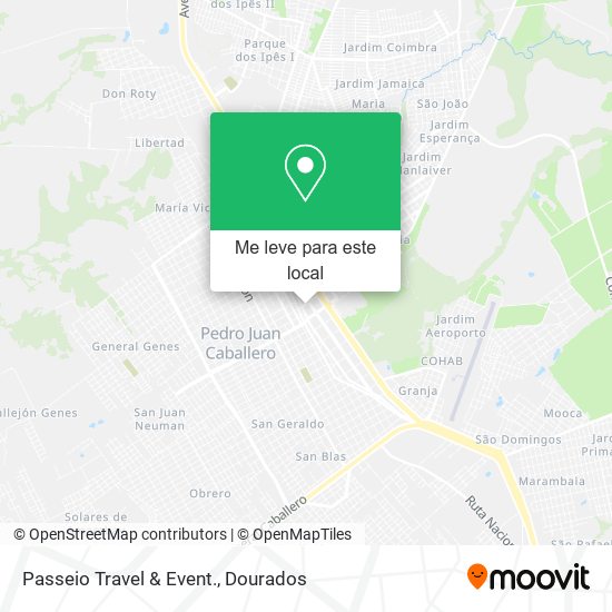 Passeio Travel & Event. mapa
