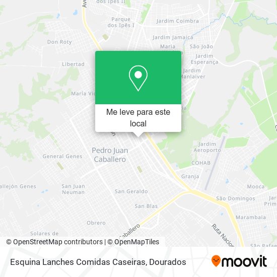 Esquina Lanches Comidas Caseiras mapa