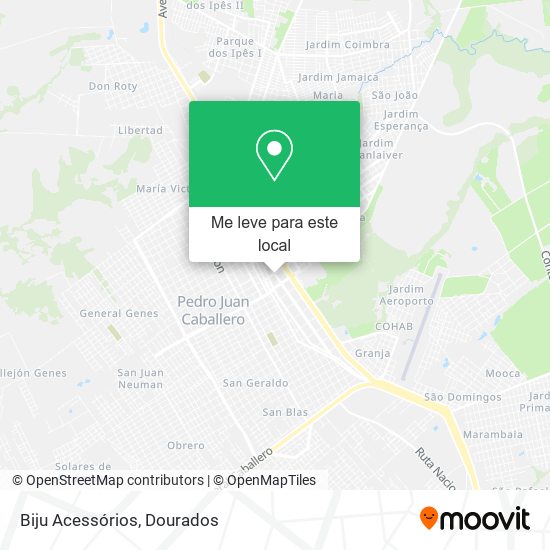 Biju Acessórios mapa