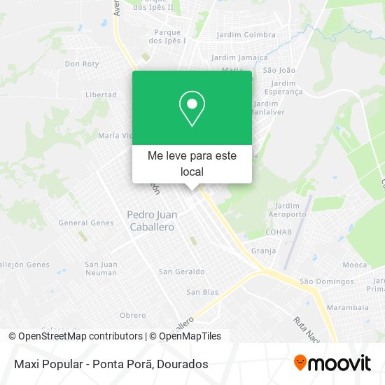 Maxi Popular - Ponta Porã mapa