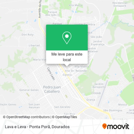 Lava e Leva - Ponta Porã mapa