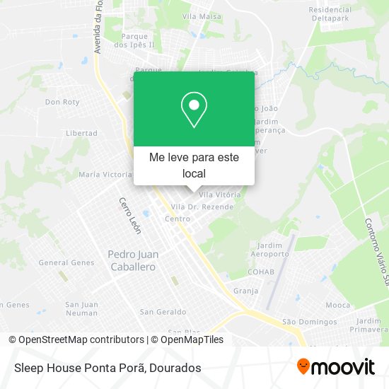 Sleep House Ponta Porã mapa