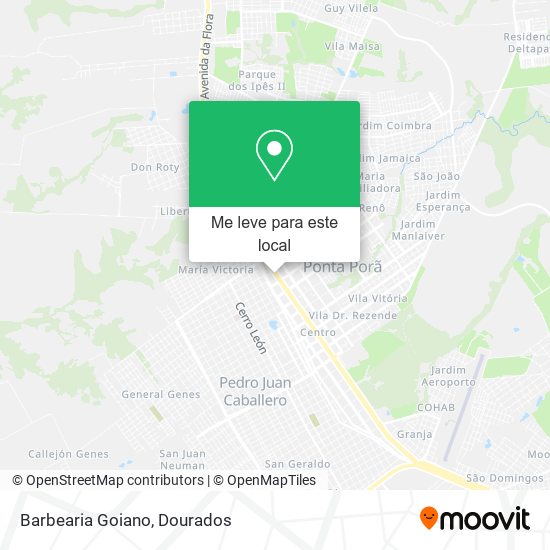 Barbearia Goiano mapa