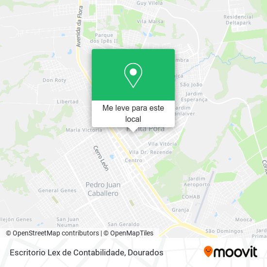 Escritorio Lex de Contabilidade mapa