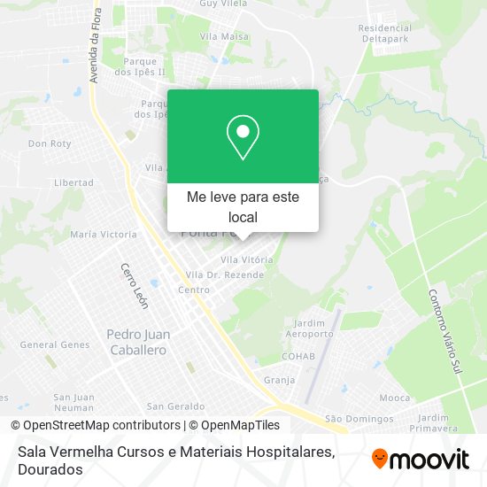 Sala Vermelha Cursos e Materiais Hospitalares mapa