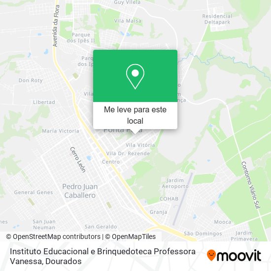 Instituto Educacional e Brinquedoteca Professora Vanessa mapa