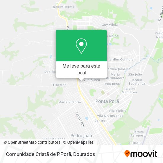 Comunidade Cristã de P.Porã mapa