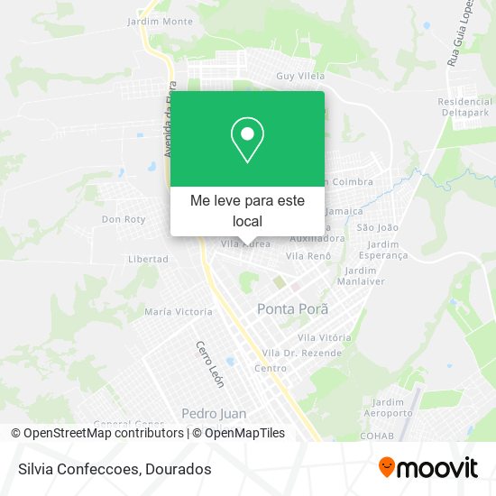 Silvia Confeccoes mapa