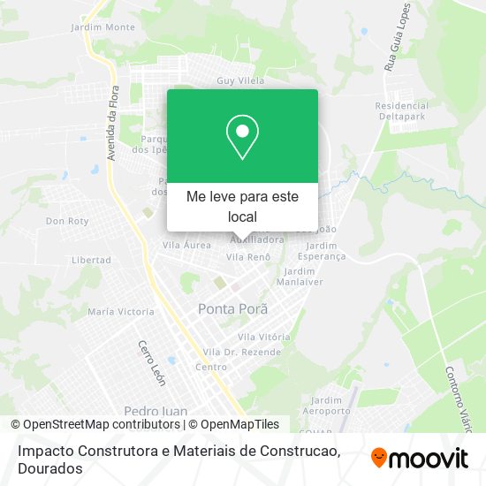 Impacto Construtora e Materiais de Construcao mapa