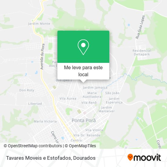 Tavares Moveis e Estofados mapa