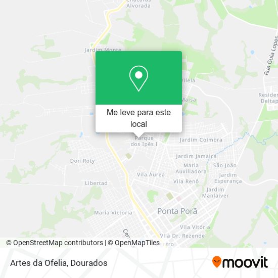 Artes da Ofelia mapa