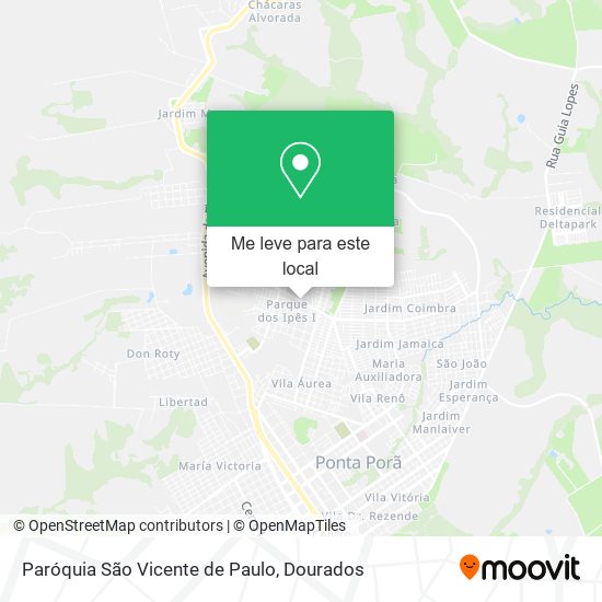 Paróquia São Vicente de Paulo mapa
