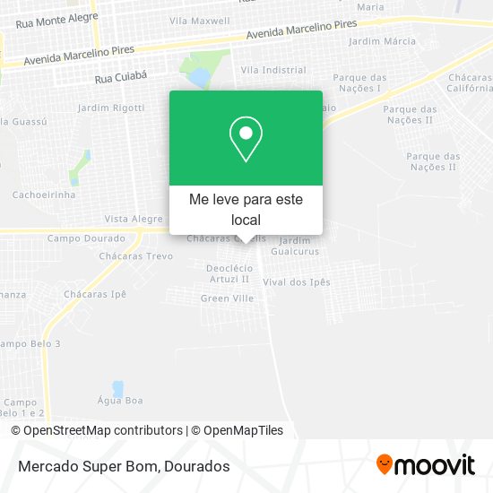 Mercado Super Bom mapa