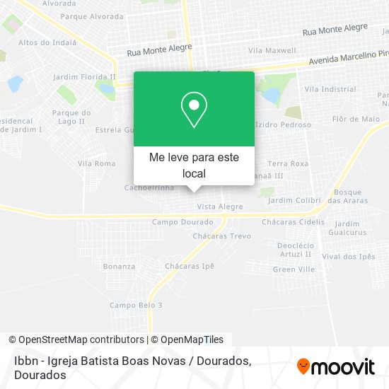 Ibbn - Igreja Batista Boas Novas / Dourados mapa