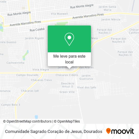 Comunidade Sagrado Coração de Jesus mapa