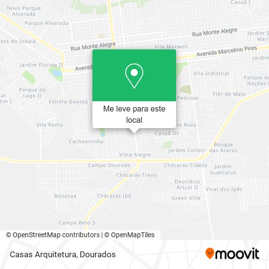 Casas Arquitetura mapa