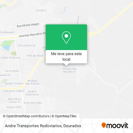 Andre Transportes Rodoviarios mapa