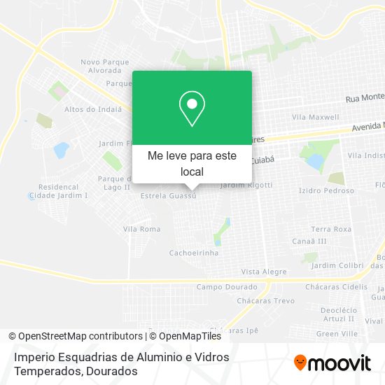 Imperio Esquadrias de Aluminio e Vidros Temperados mapa