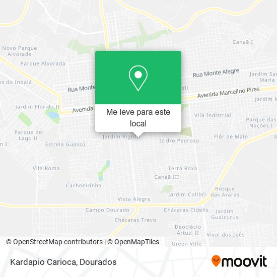 Kardapio Carioca mapa