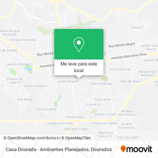 Casa Dourada - Ambientes Planejados mapa
