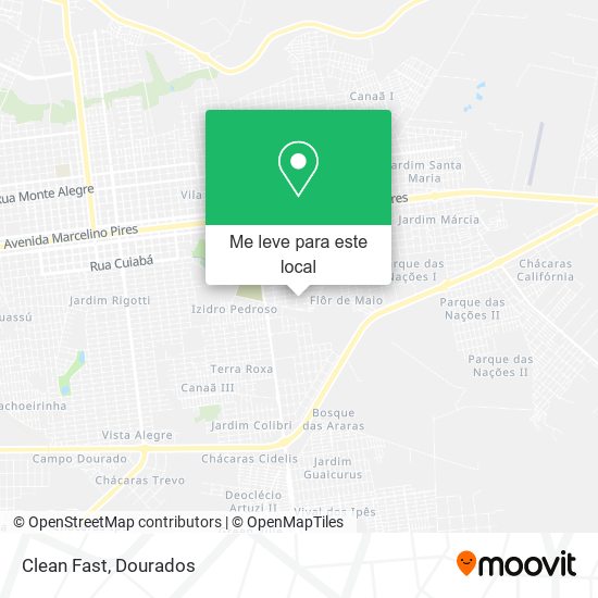 Clean Fast mapa
