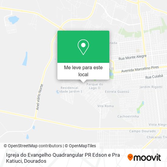 Igreja do Evangelho Quadrangular PR Edson e Pra Katiuci mapa