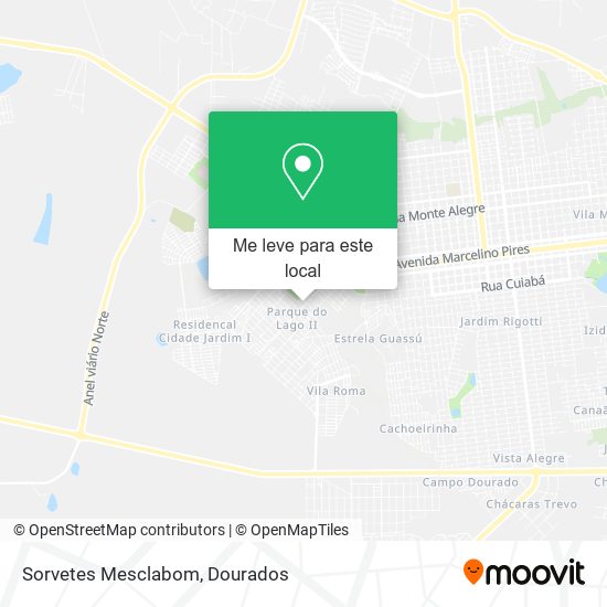 Sorvetes Mesclabom mapa