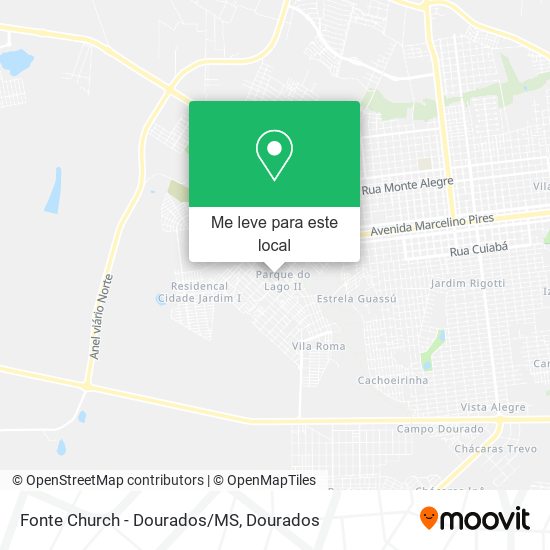 Fonte Church - Dourados/MS mapa