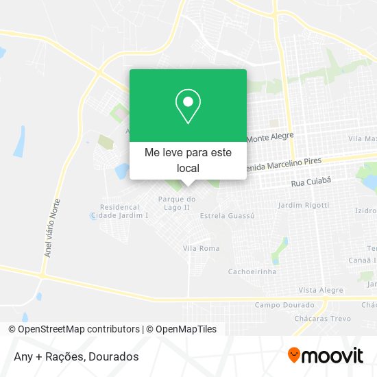 Any + Rações mapa
