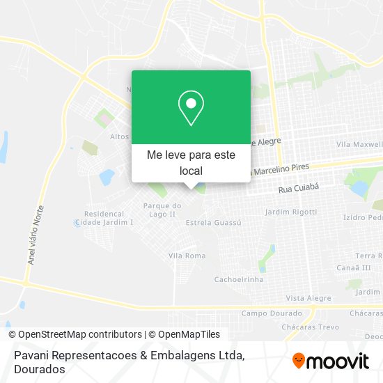Pavani Representacoes & Embalagens Ltda mapa