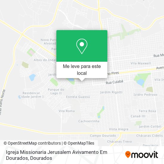 Igreja Missionaria Jerusalem Avivamento Em Dourados mapa