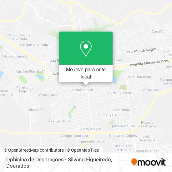 Ophicina de Decorações - Silvano Figueiredo mapa