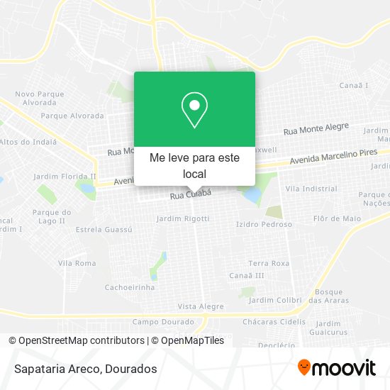 Sapataria Areco mapa