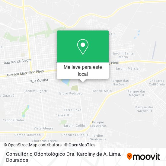 Consultório Odontológico Dra. Karoliny de A. Lima mapa