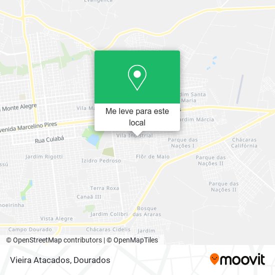 Vieira Atacados mapa