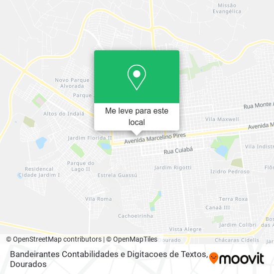 Bandeirantes Contabilidades e Digitacoes de Textos mapa
