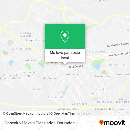 Conceito Moveis Planejados mapa