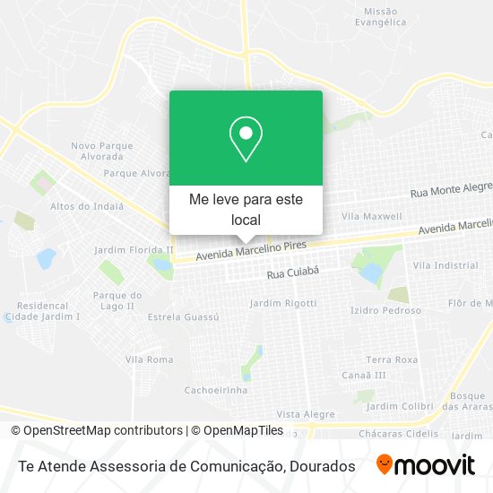 Te Atende Assessoria de Comunicação mapa