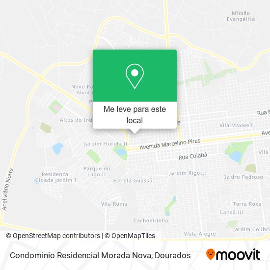 Condominio Residencial Morada Nova mapa