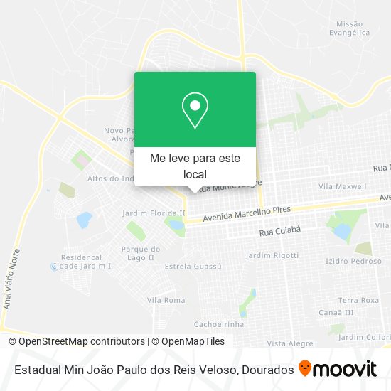 Estadual Min João Paulo dos Reis Veloso mapa