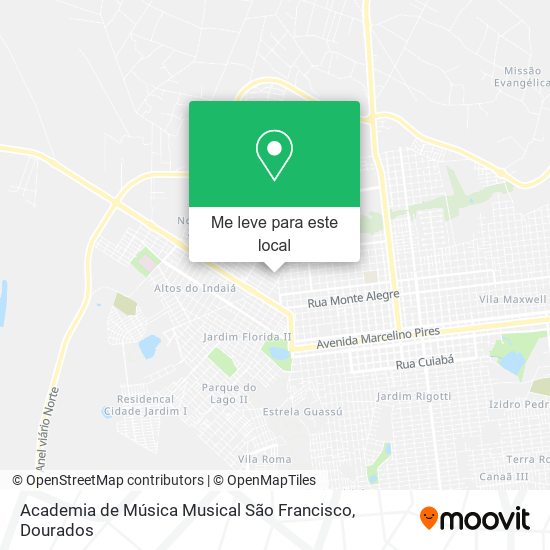 Academia de Música Musical São Francisco mapa