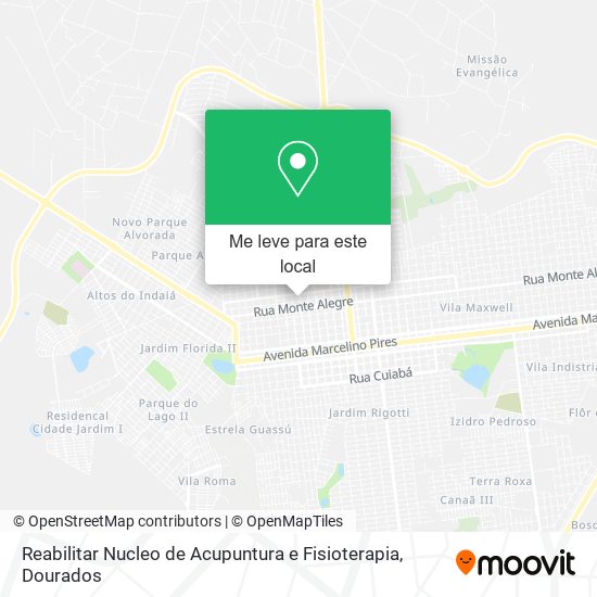 Reabilitar Nucleo de Acupuntura e Fisioterapia mapa