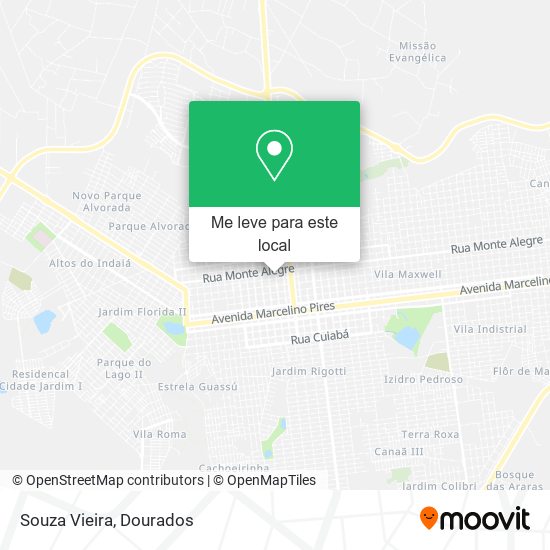 Souza Vieira mapa