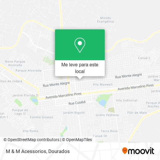 M & M Acessorios mapa