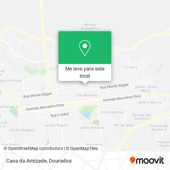 Casa da Amizade mapa
