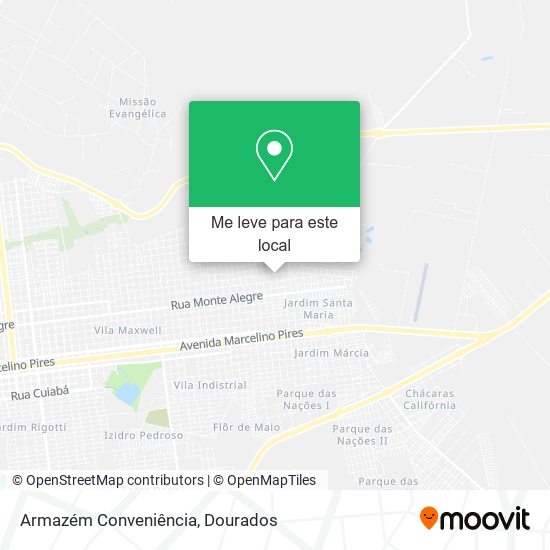 Armazém Conveniência mapa