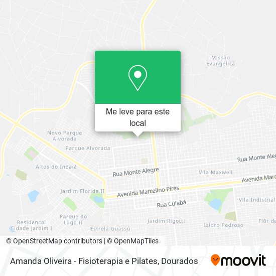 Amanda Oliveira - Fisioterapia e Pilates mapa